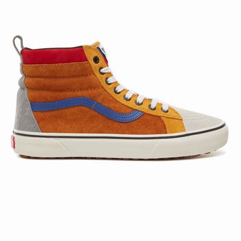 Panske Zimne Topanky Vans Sk8-Hi MTE Hnede/Modre VA60ENRBI